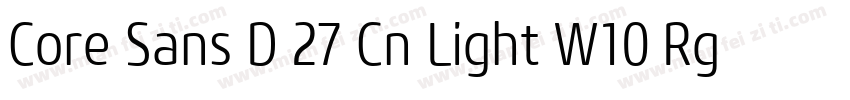 Core Sans D 27 Cn Light W10 Rg字体转换